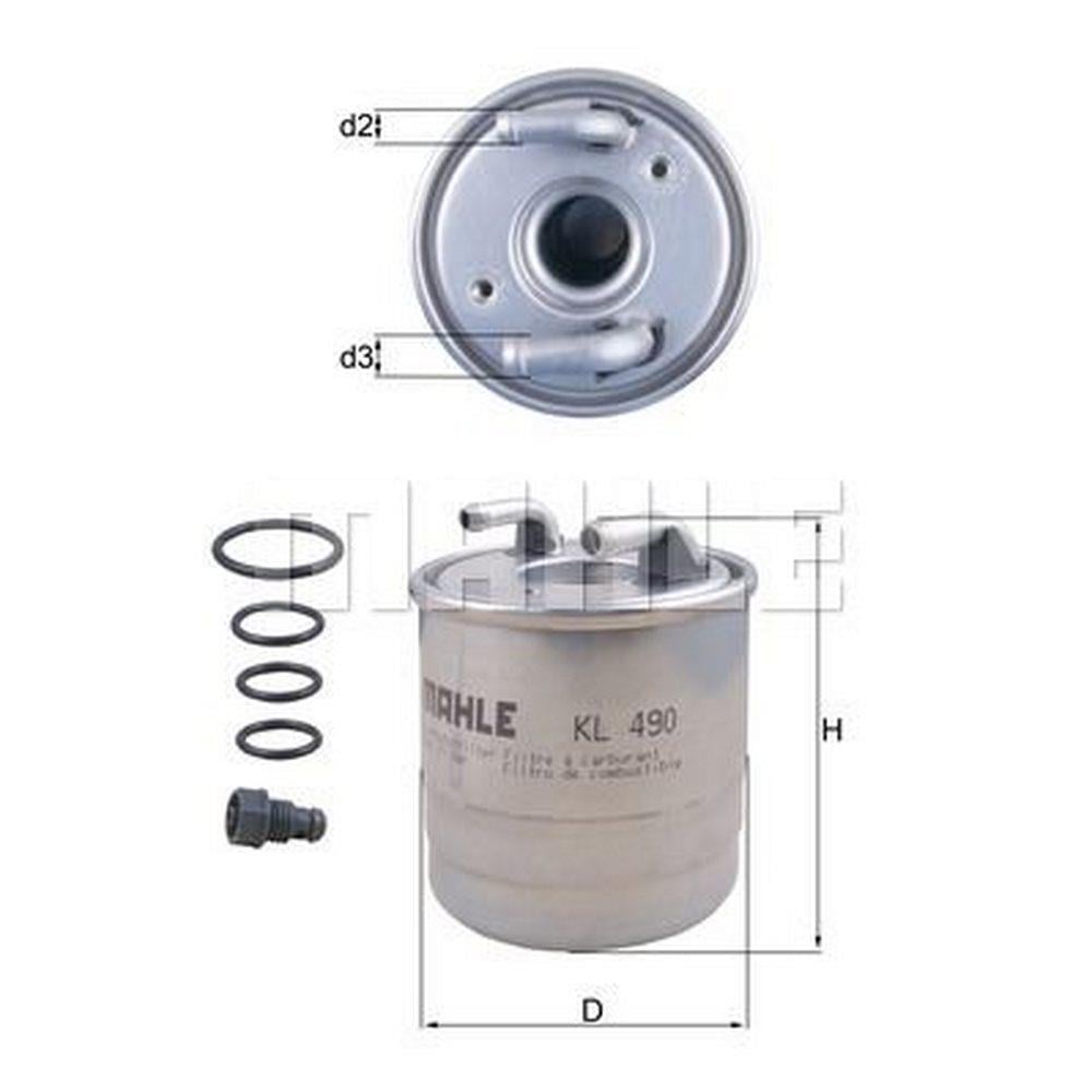 YAKIT FILTRESI X204 09>15 W204 08>14 S204 09>14 W212 09>15 W164 05>09