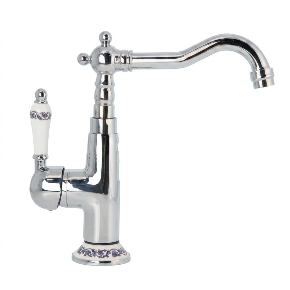 DGN Konsept Porselen Rustik Krom Lavabo Bataryası