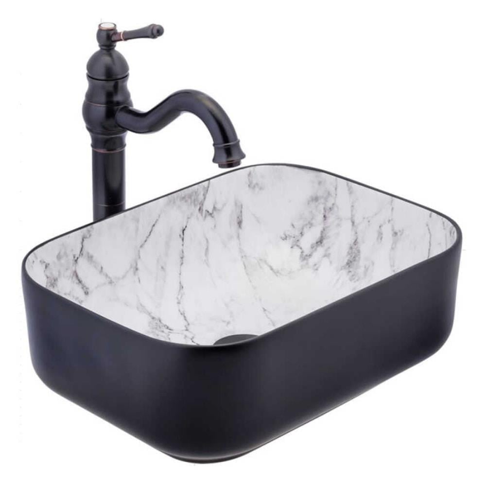 Fleko Dark Mermer Lavabo