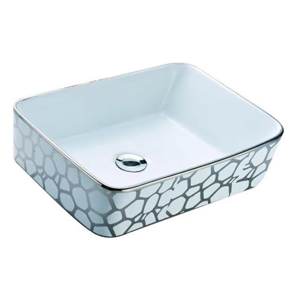 Fleko Silver Cube Lavabo