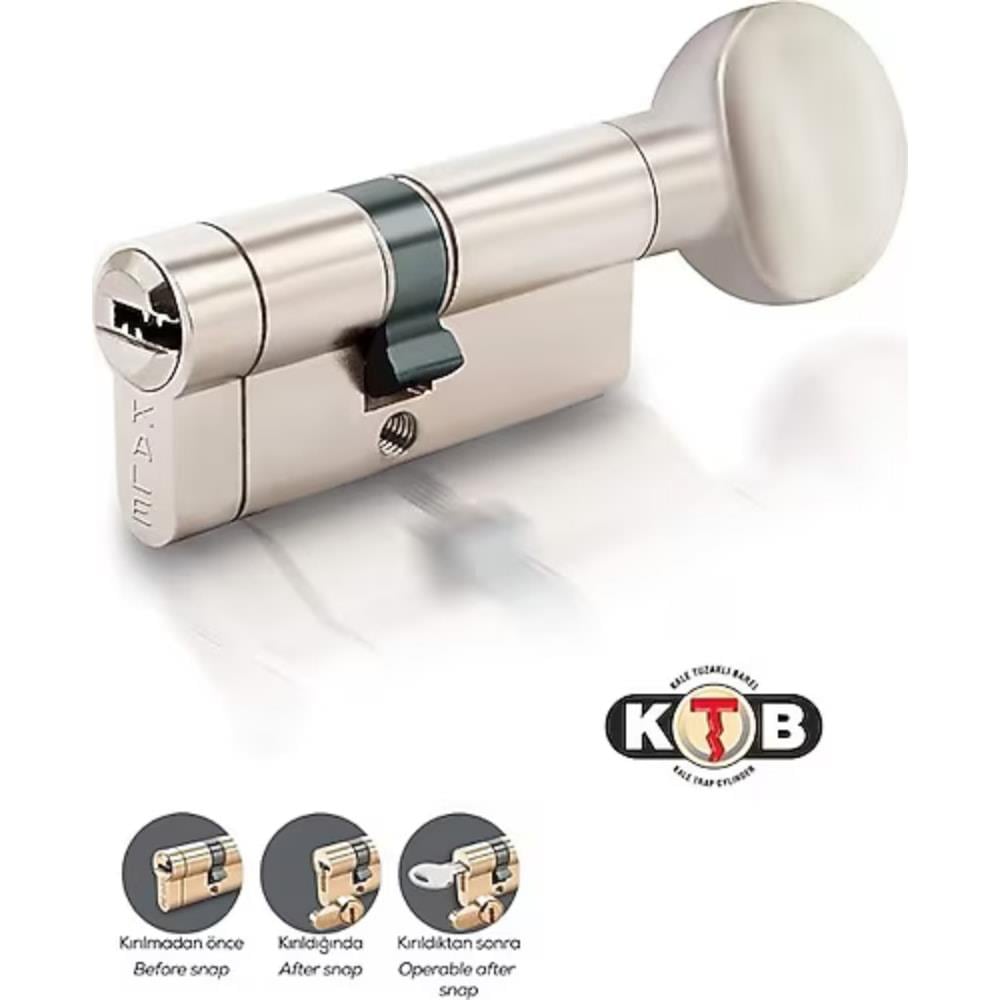 Kale 164 KTBSM 68 MM 3 Anahtarlı Tuzaklı Mandallı Silindir