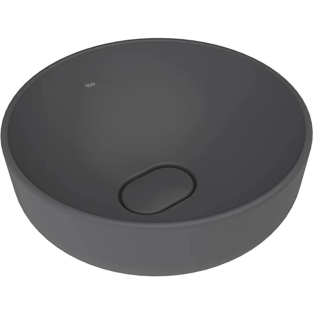 Kale Zero 2.0 40x40 Cm Mat Antrasit Gri Yuvarlak Çanak Lavabo