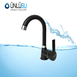 ÜnlüSu Delta Lavabo Bataryası Siyah