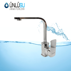 ÜnlüSu Kare Lavabo Bataryası Krom