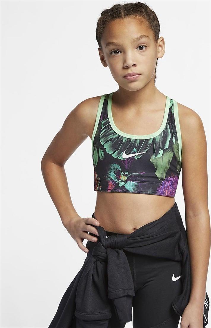 Nike Classic Baskılı ve Çift Taraflı Genç Çocuk (Kız) Spor Sütyeni