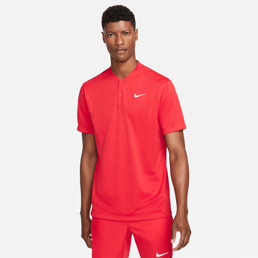 Nike M Nkct Dri-FIT Polo Blade Solid Red Erkek Polo Yaka Tişört 