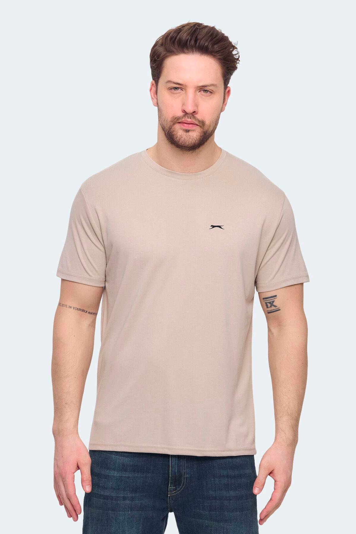 Slazenger KRATER Erkek Bej Tişört