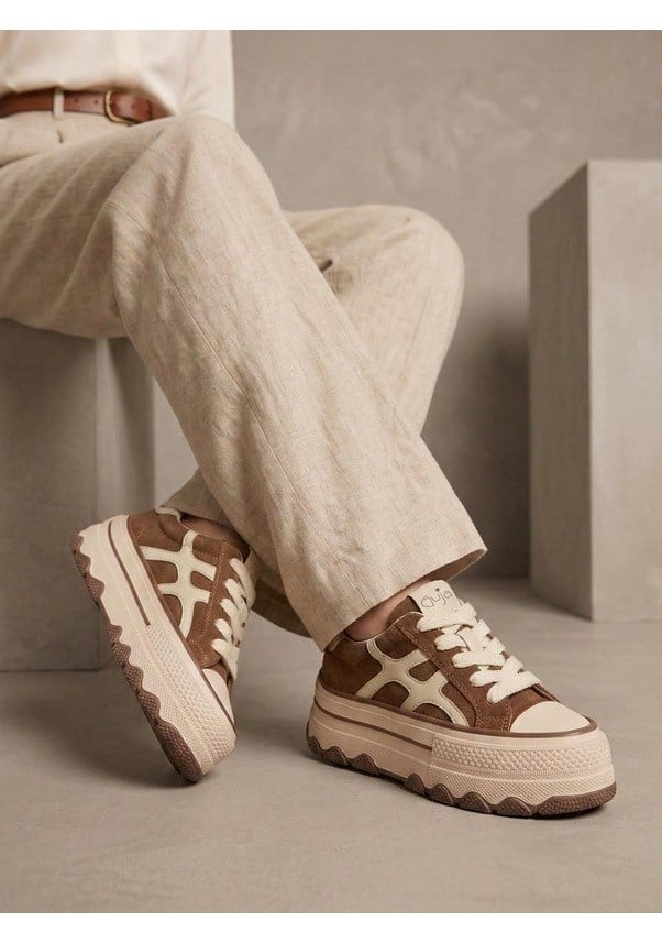 Gıja 26k366 Camel Kadın Günlük Sneaker