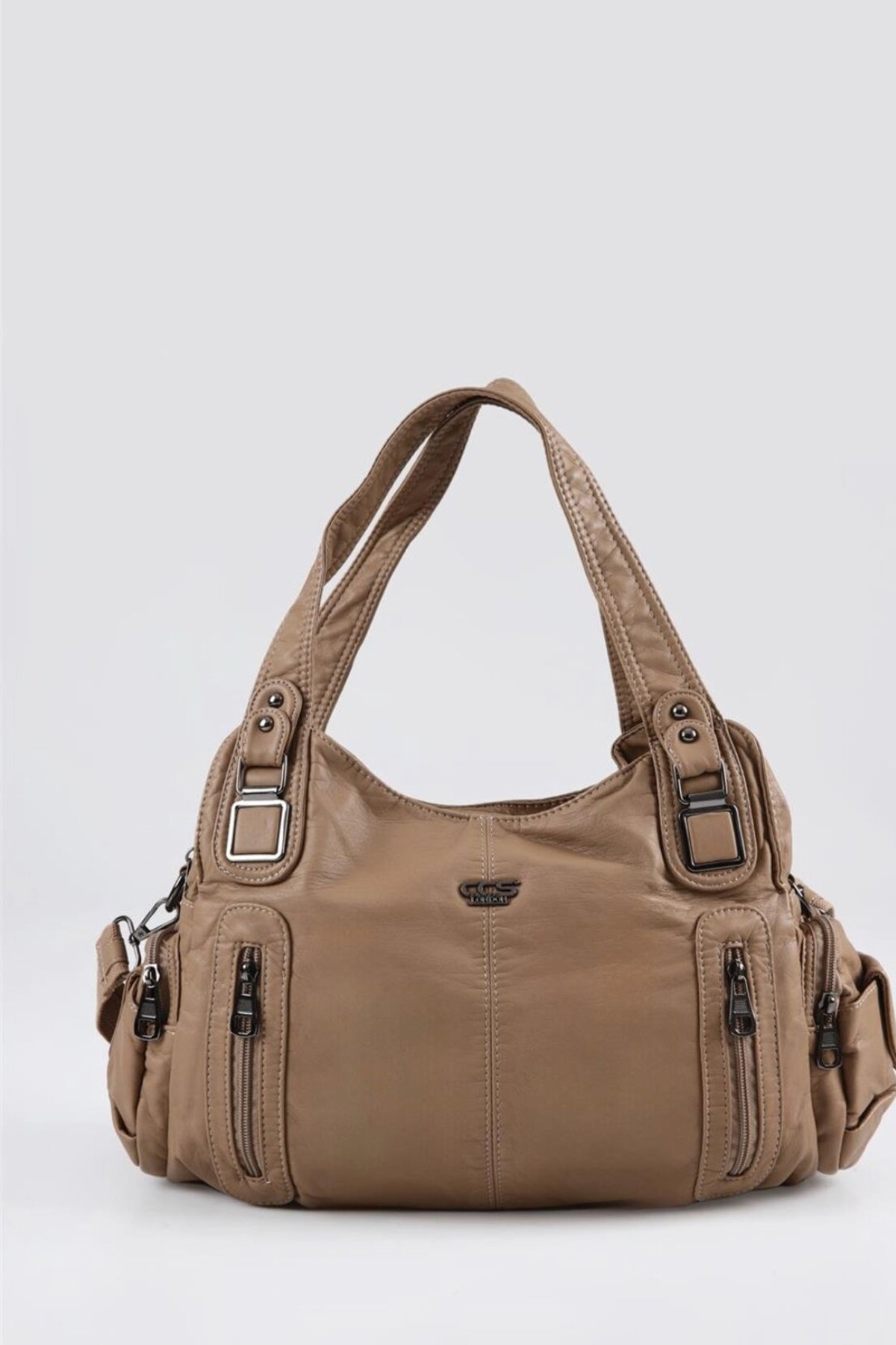 ÇÇS 17651 Kadın Omuz Çantası BEJ