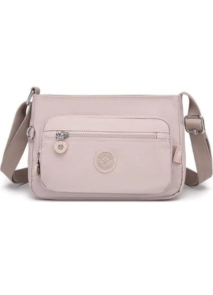 Smart Bags Krinkıl Kumaş Kadın Postacı Çantası 3270 Kum