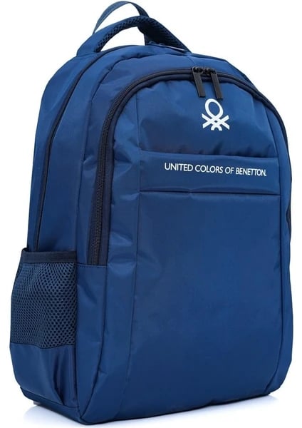United Colors of Benetton Lacivert Unisex Okul Sırt Çantası - Ortaokul Lise 