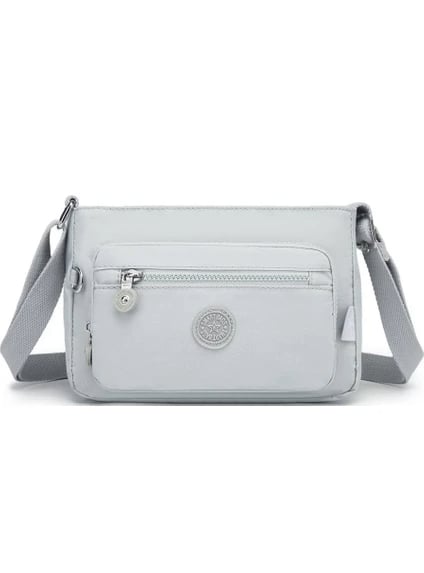 Smart Bags Krinkıl Kumaş Kadın Postacı Çantası 3270 Gri 