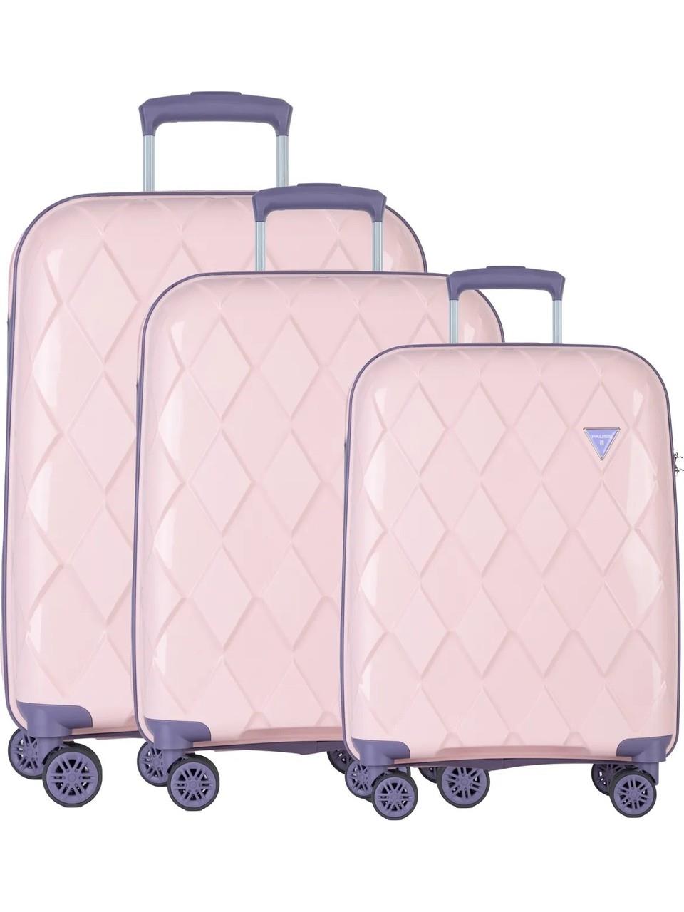 Pause 760 Pembe Lila Polipropilen 3 Lü Valiz Seti