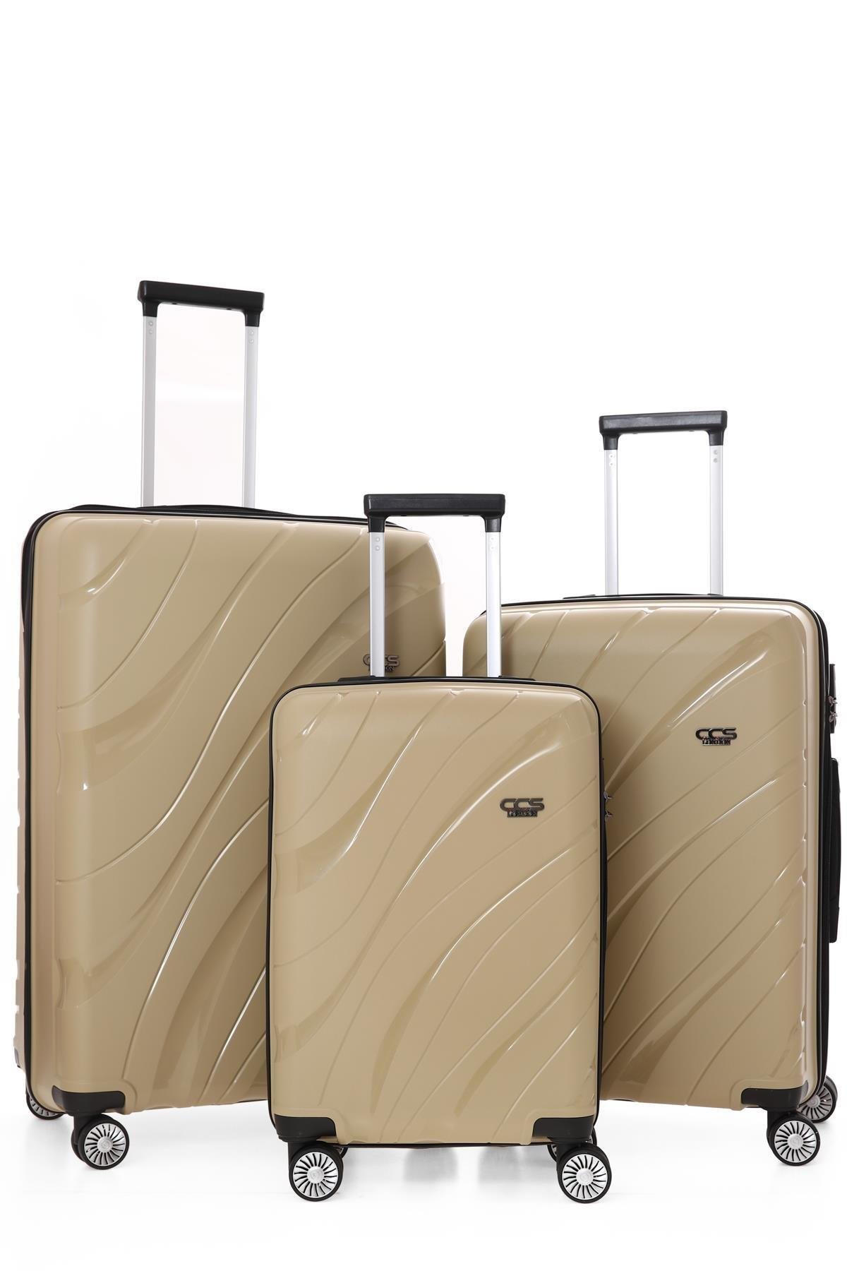 ÇÇS 5223 POLİPROPİLEN 3 LÜ VALİZ SETİ