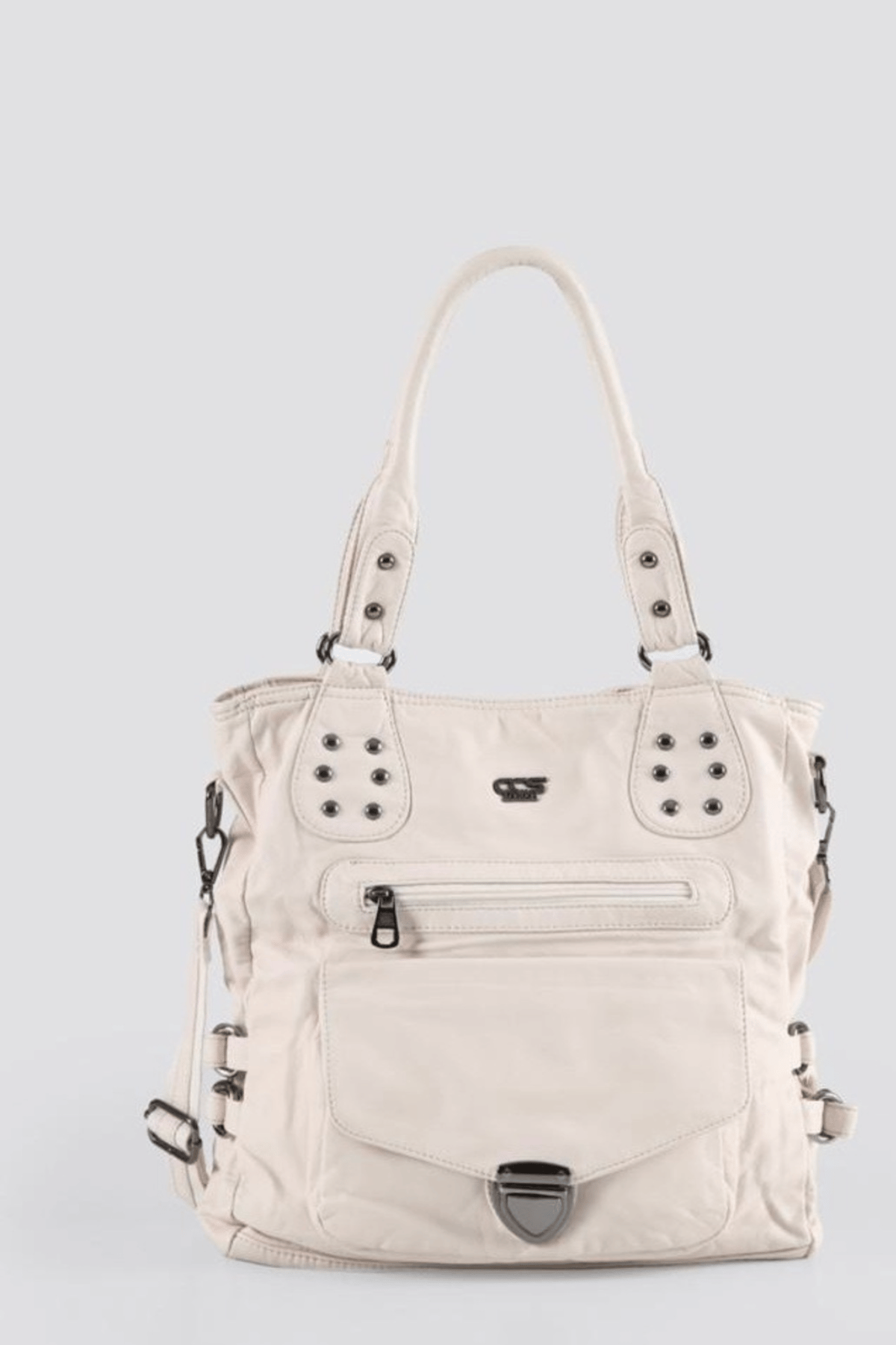 ÇÇS 17647 Kadın Omuz Ve Sırt Çantası beyaz