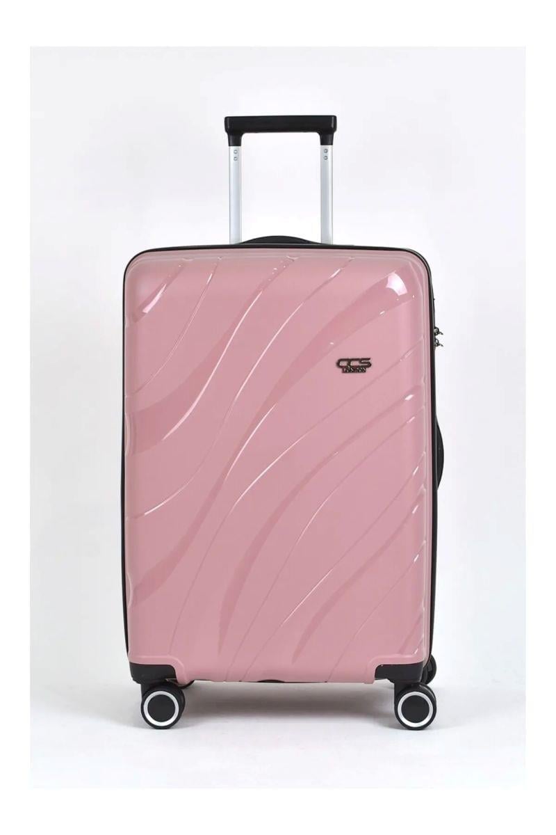 ÇÇS 5223 POLİPROPİLEN 3 LÜ VALİZ SETİ PEMBE