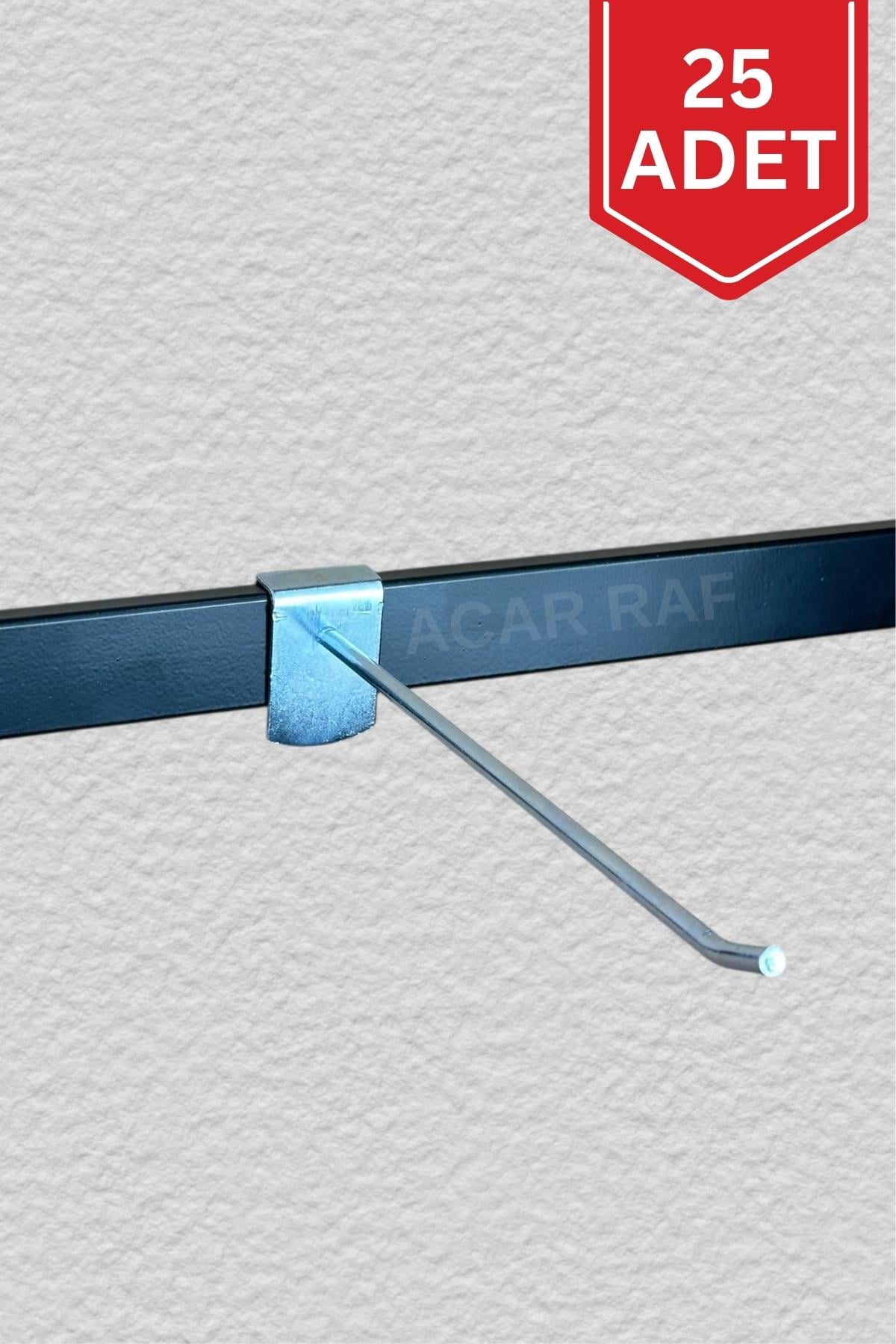 10x30 Profil Kancası 25 Adet AB1 Kancası Raf Askısı 