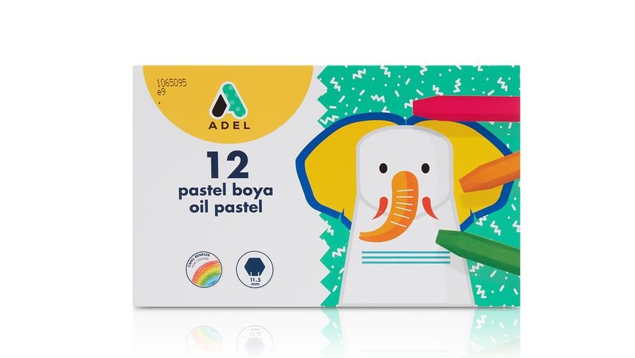 AdelADEL PASTEL BOYA, 12 RENK YÜ