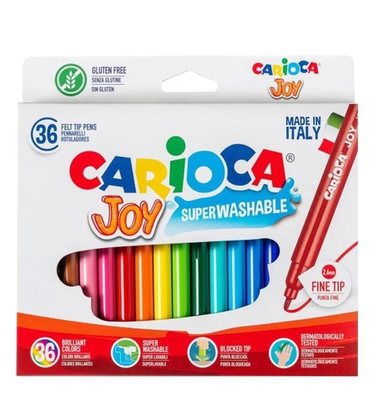 CARIOCA 40616 JOY SÜPER YIKANABİLİR KEÇELİ BOYA KALEMİ 36LI