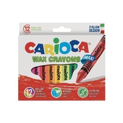 CARIOCA 42369 WAX MAXI PASTEL BOYA KALEMİ 12Lİ