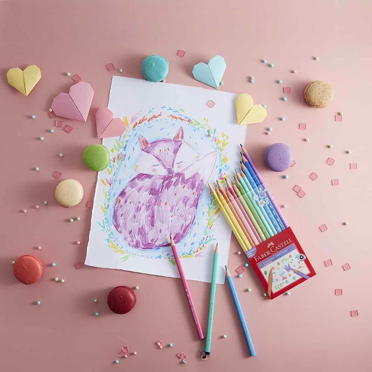 FABERFABER CASTEL 12 BOYA KALEMİ PASTEL RENK