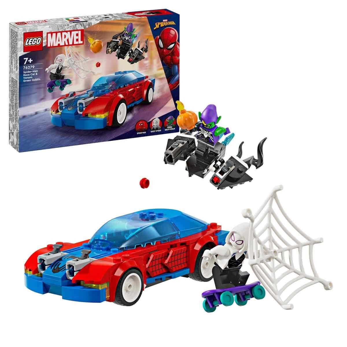 LEGO SPİDER-MAN RACE CAR VENOM GREEN GOBLİN