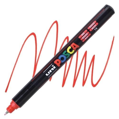 POSCAUNİ POSCA 0.7 AKRİLİK KALEM RED