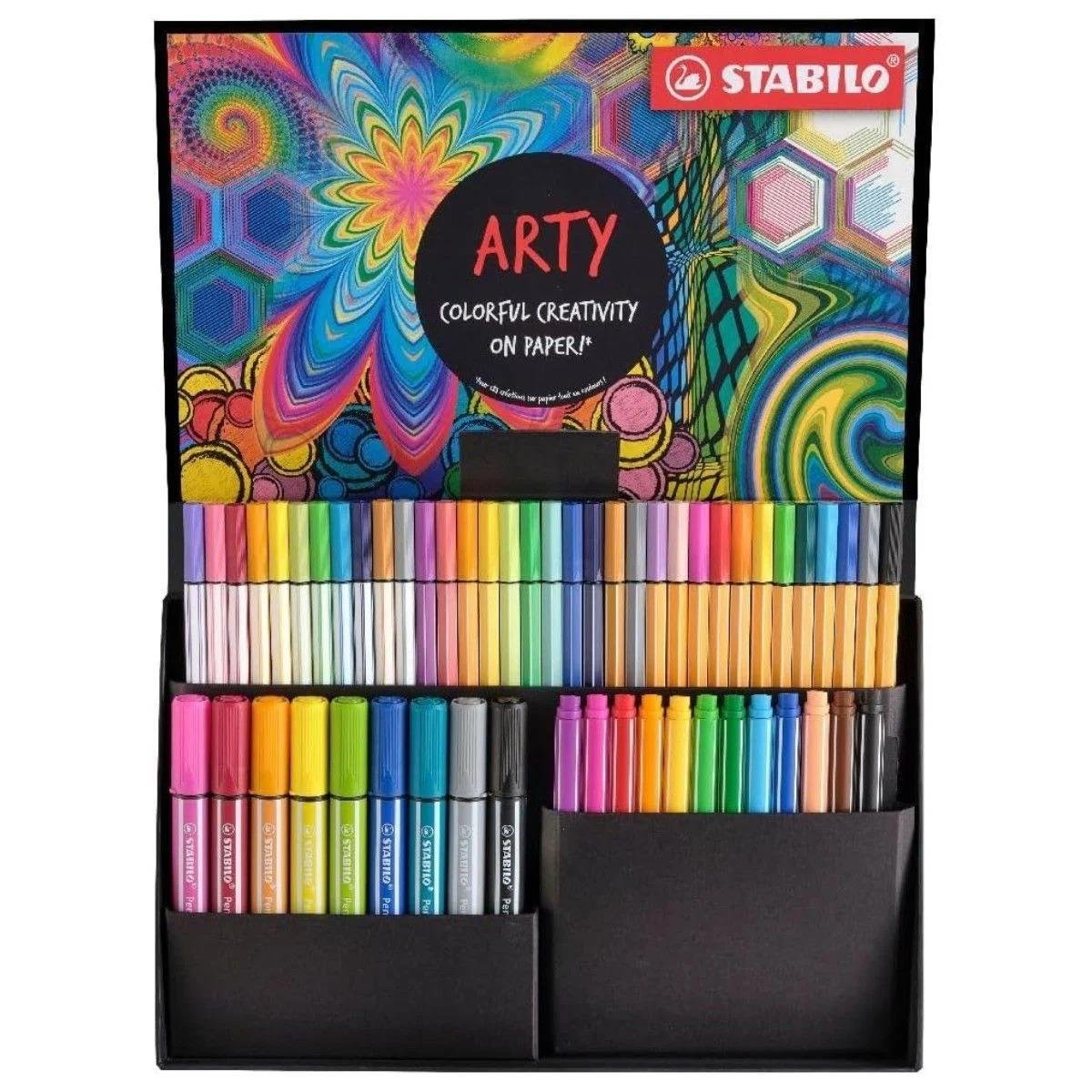 STABILSTABILO 77/6-3-20 KREATİF KEÇE UÇLU SET ARTY 55'Lİ