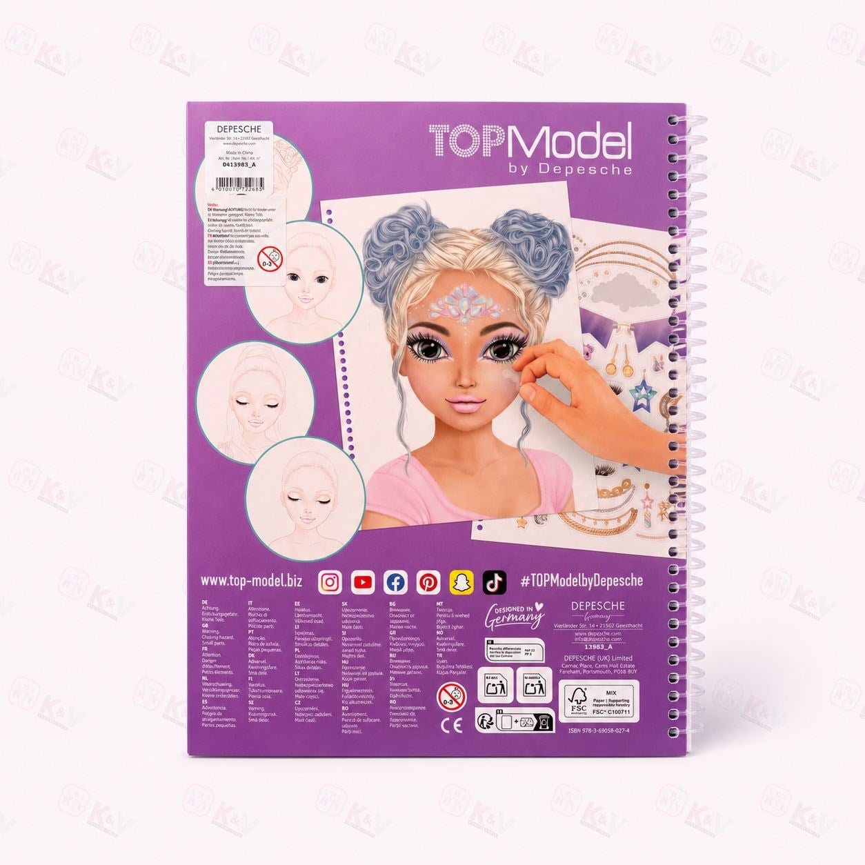 Top ModelTOPMODEL MAKYAJ BOYAMA KİTABI