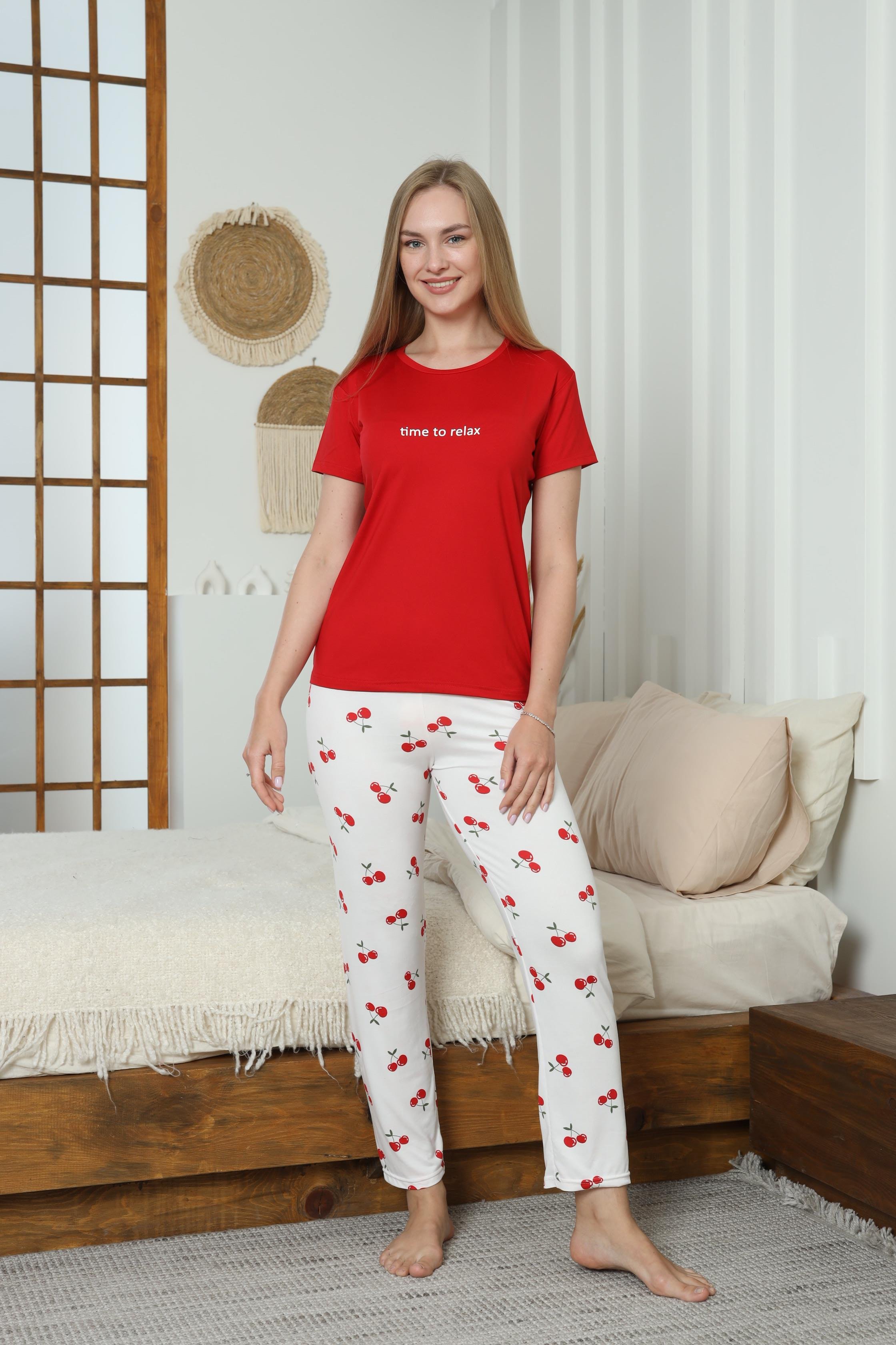 Kadın Milan Kısa Kol Pijama Takımı