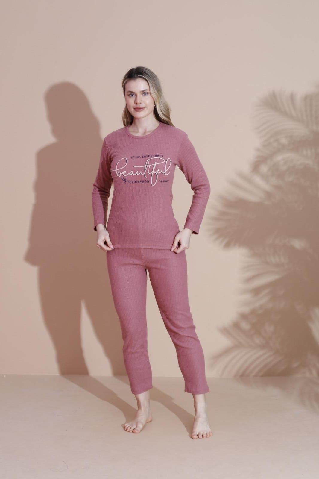 VİSKON KADIN KISA KOL PIJAMA TAKIMI