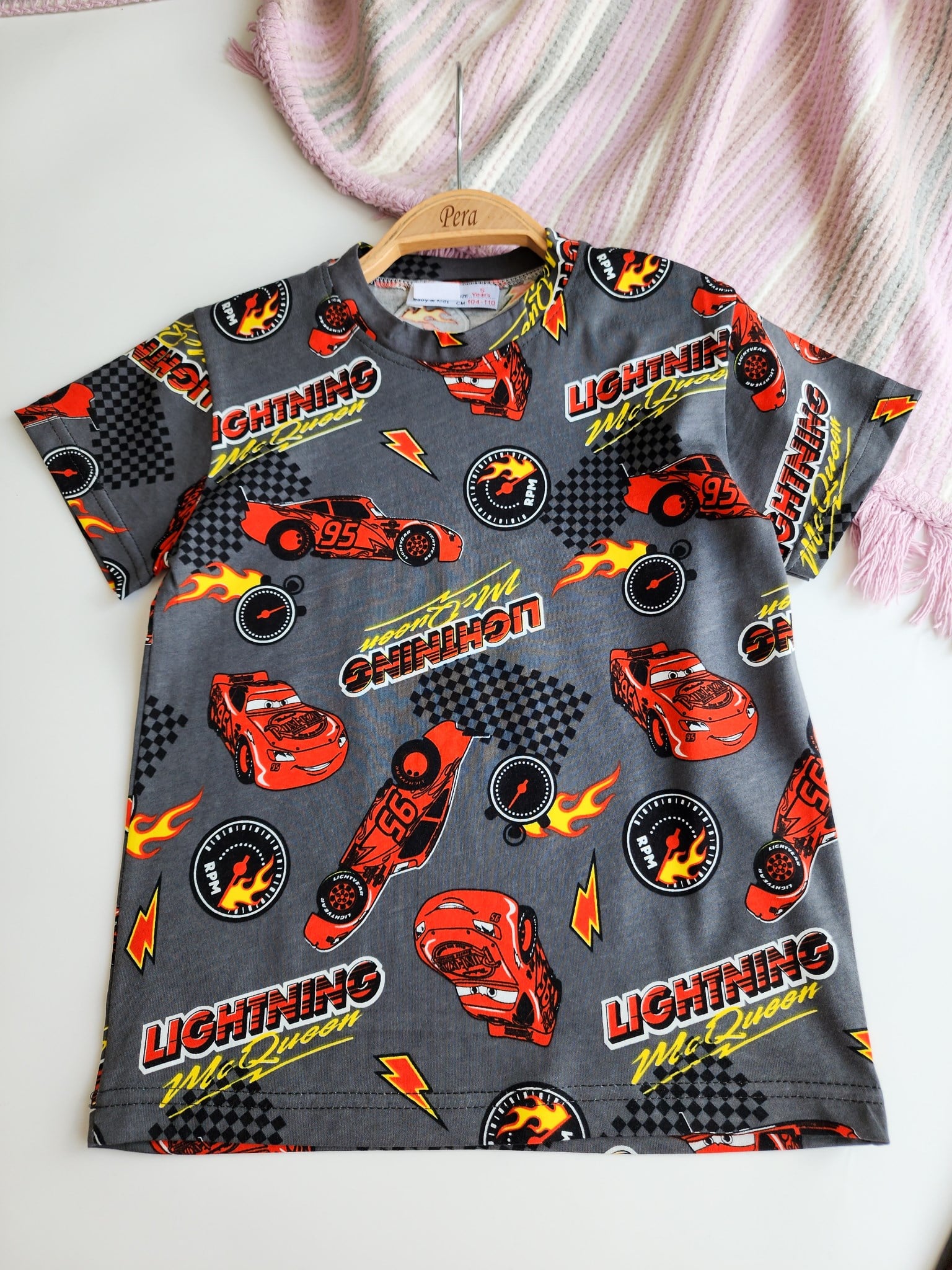 Araba Desenli Şortlu Pijama Takımı