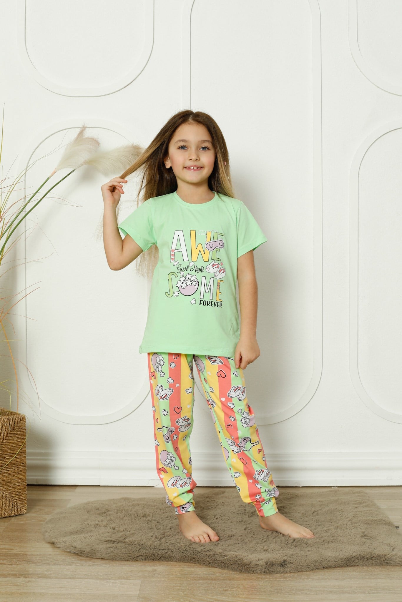 Ave Some Desenli Mevsimlik Pijama Takımı