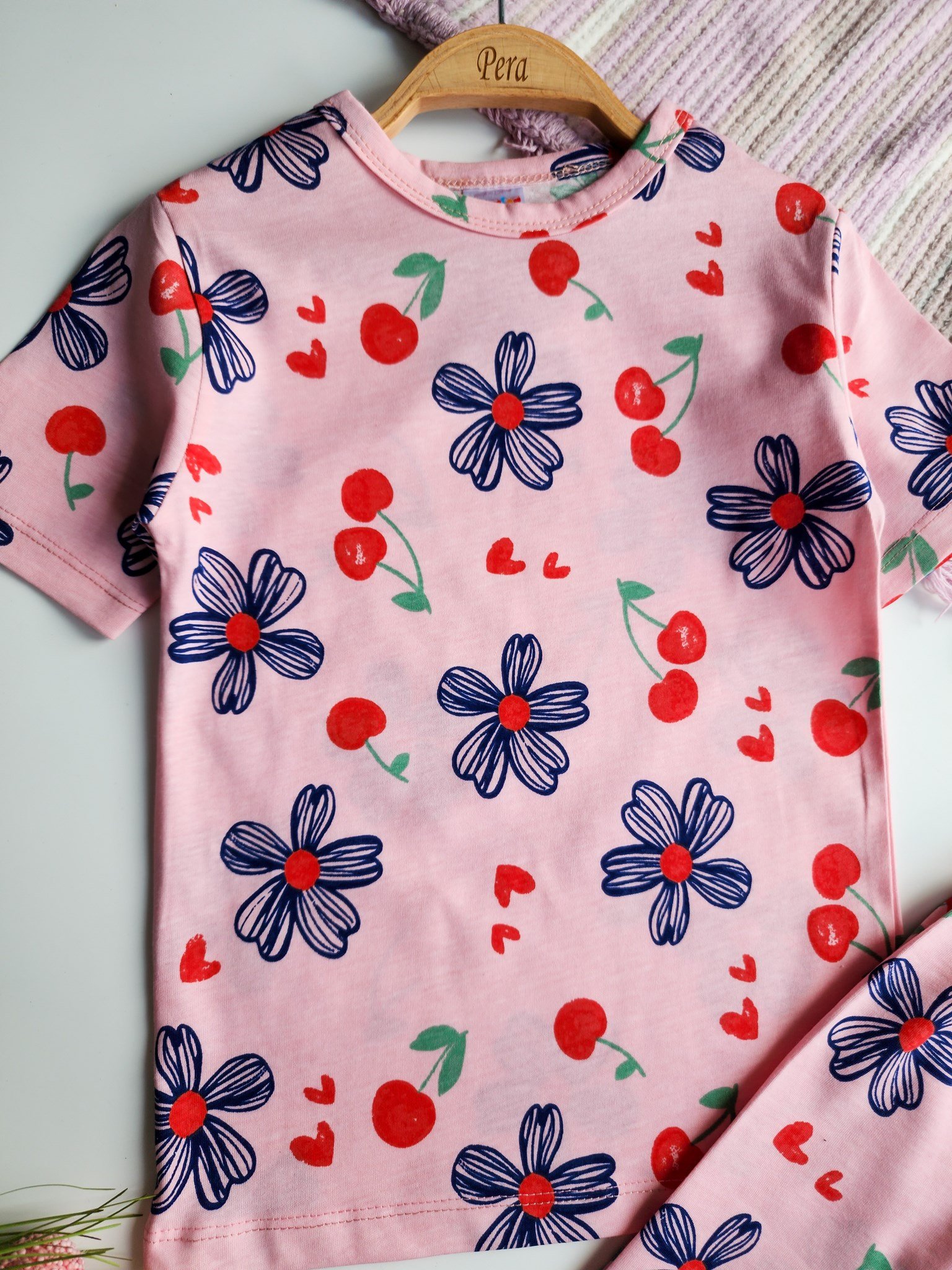 Çiçek Şortlu Pijama Takımı
