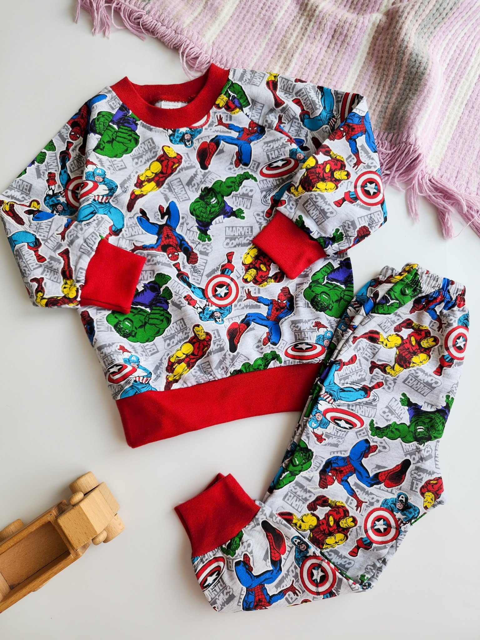 Erkek Çocuk Kışlık İçi Polarlı Pijama Takımı