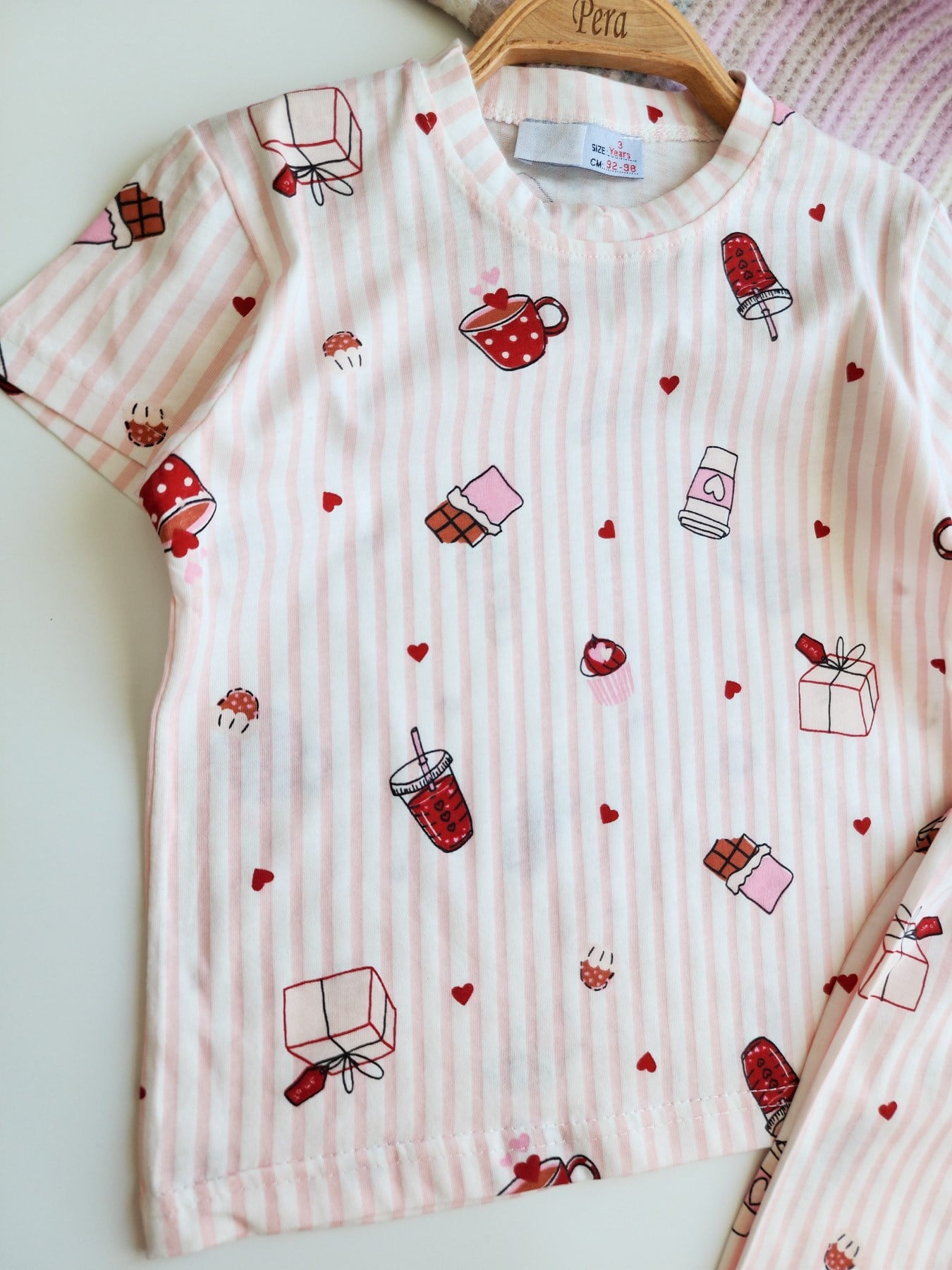 Kahve Molası Şortlu Pijama Takımı