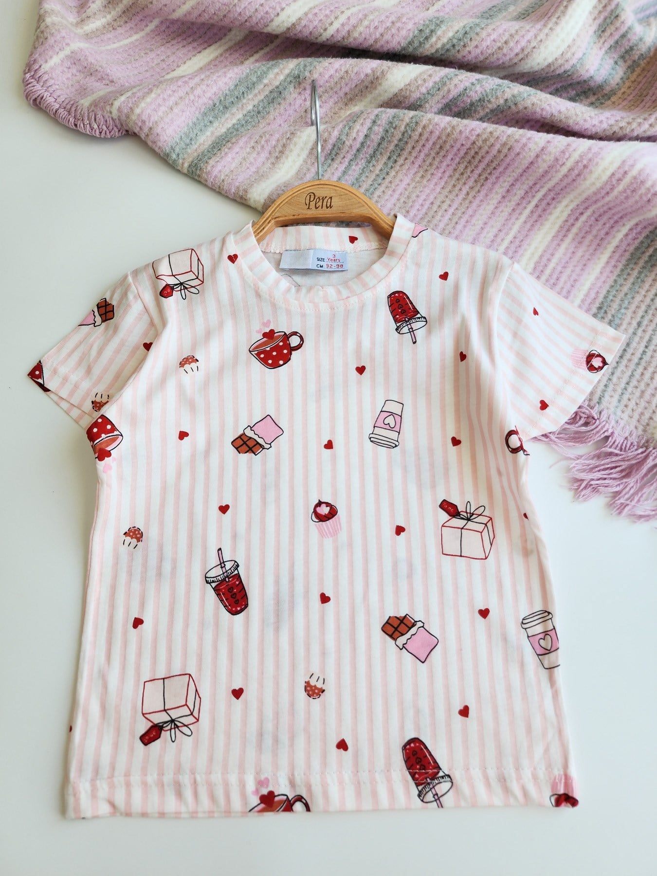 Kahve Molası Şortlu Pijama Takımı