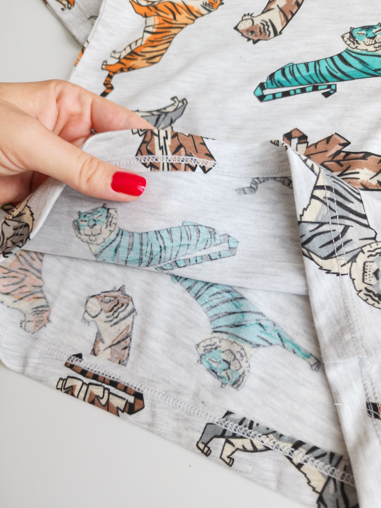 Kaplan Desenli Şortlu Pijama Takımı