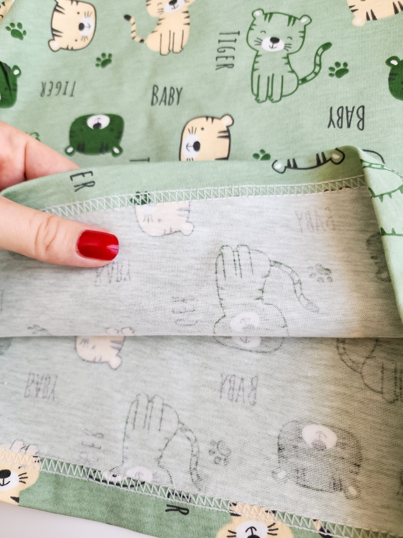 Kaplan Desenli Şortlu Pijama Takımı