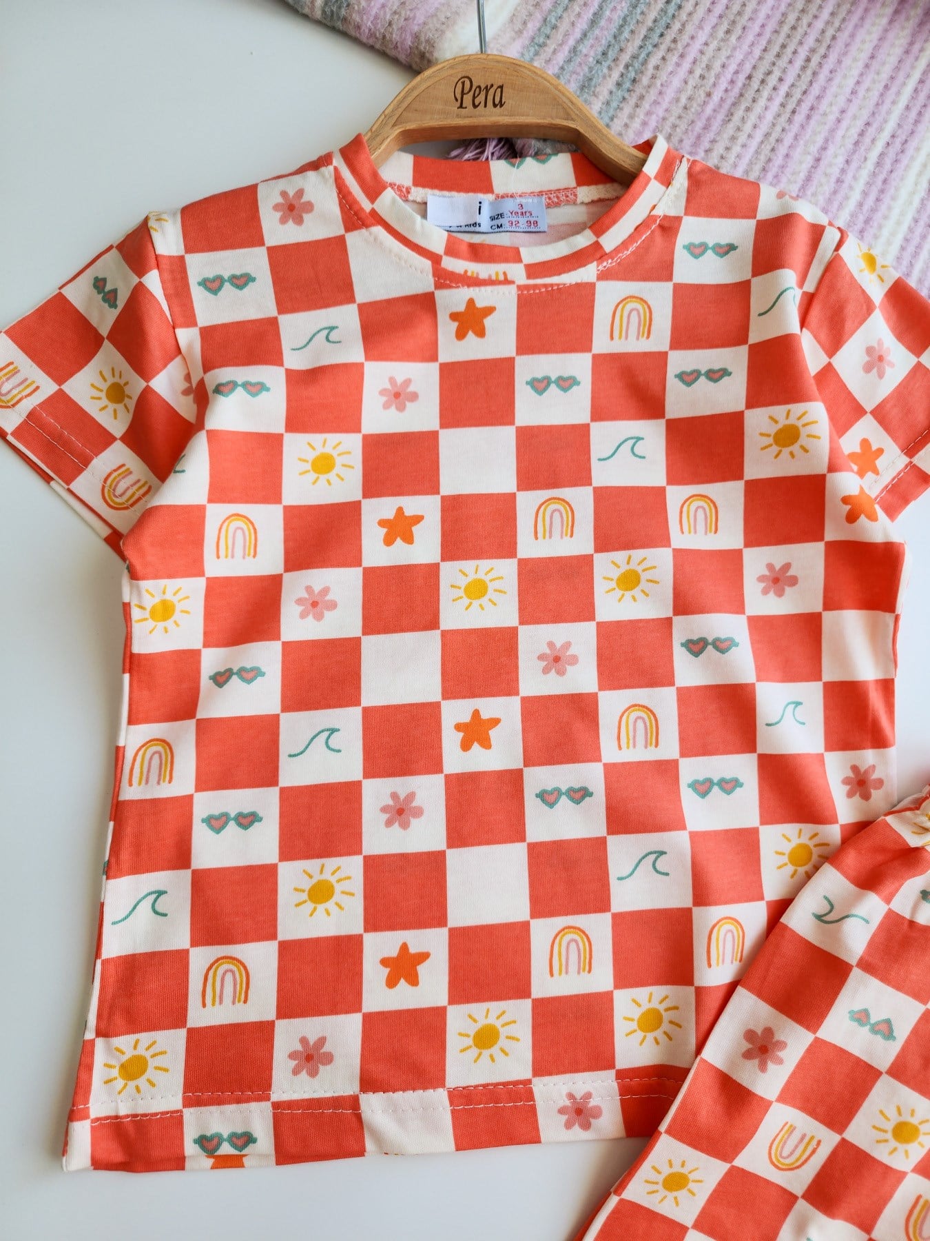 Kare Şortlu Pijama Takımı