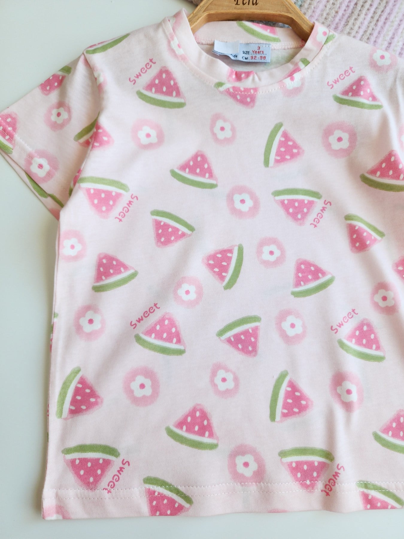 Karpuz  Desenli Şortlu Pijama Takımı
