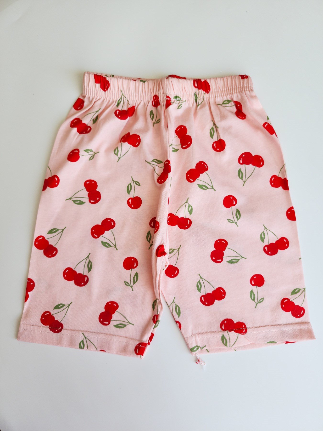 Kiraz Desenli Şortlu Pijama Takımı