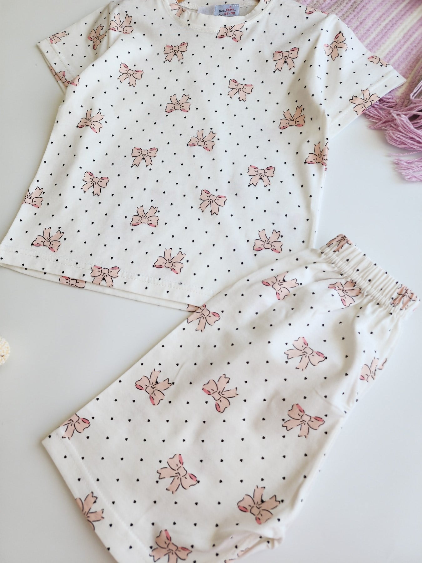 Kurdele Şortlu Pijama Takımı