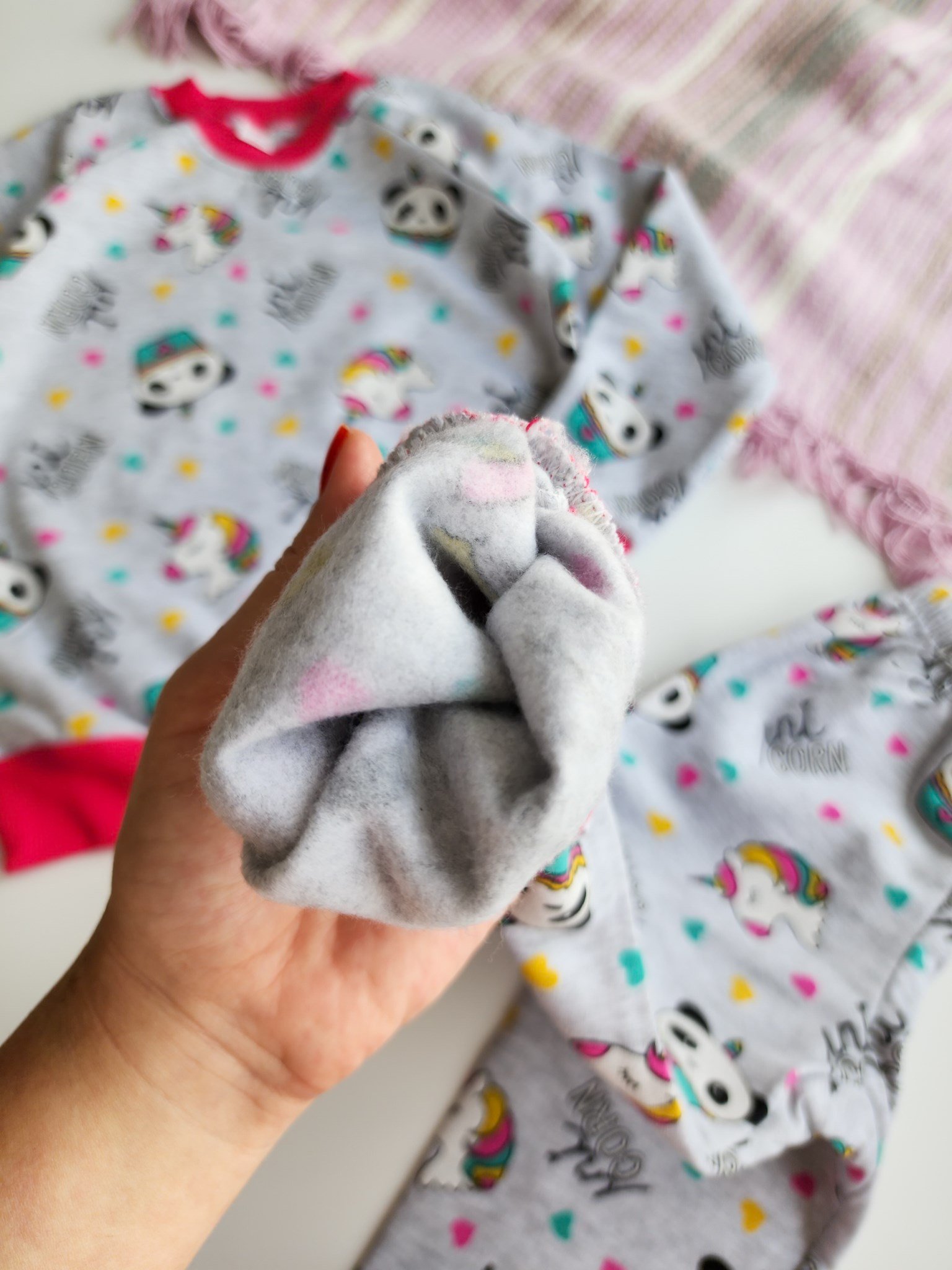 Pandacorn Kışlık İçi Polarlı Pijama Takımı