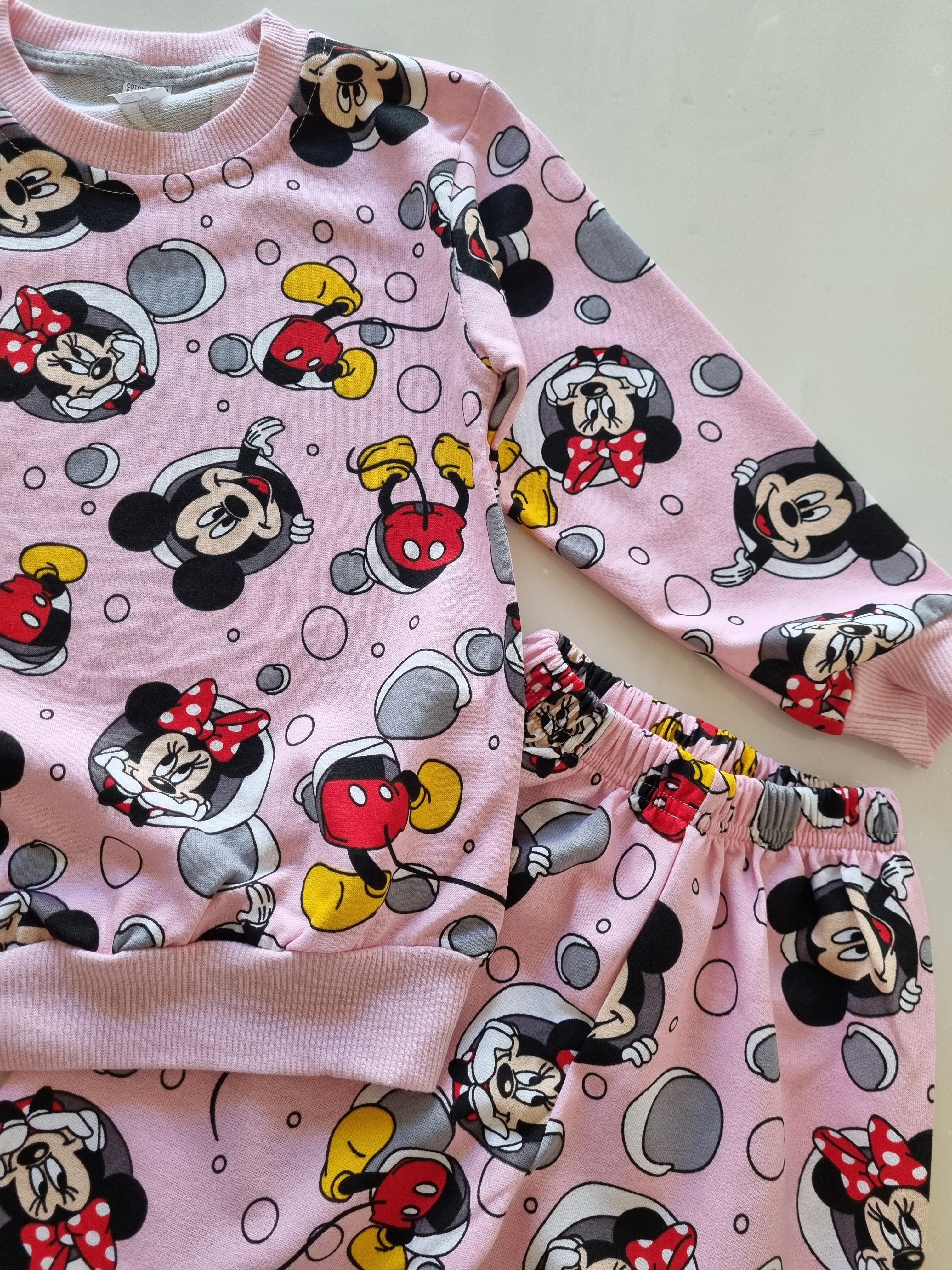Pembe Minnie Mouse Pijama Takımı