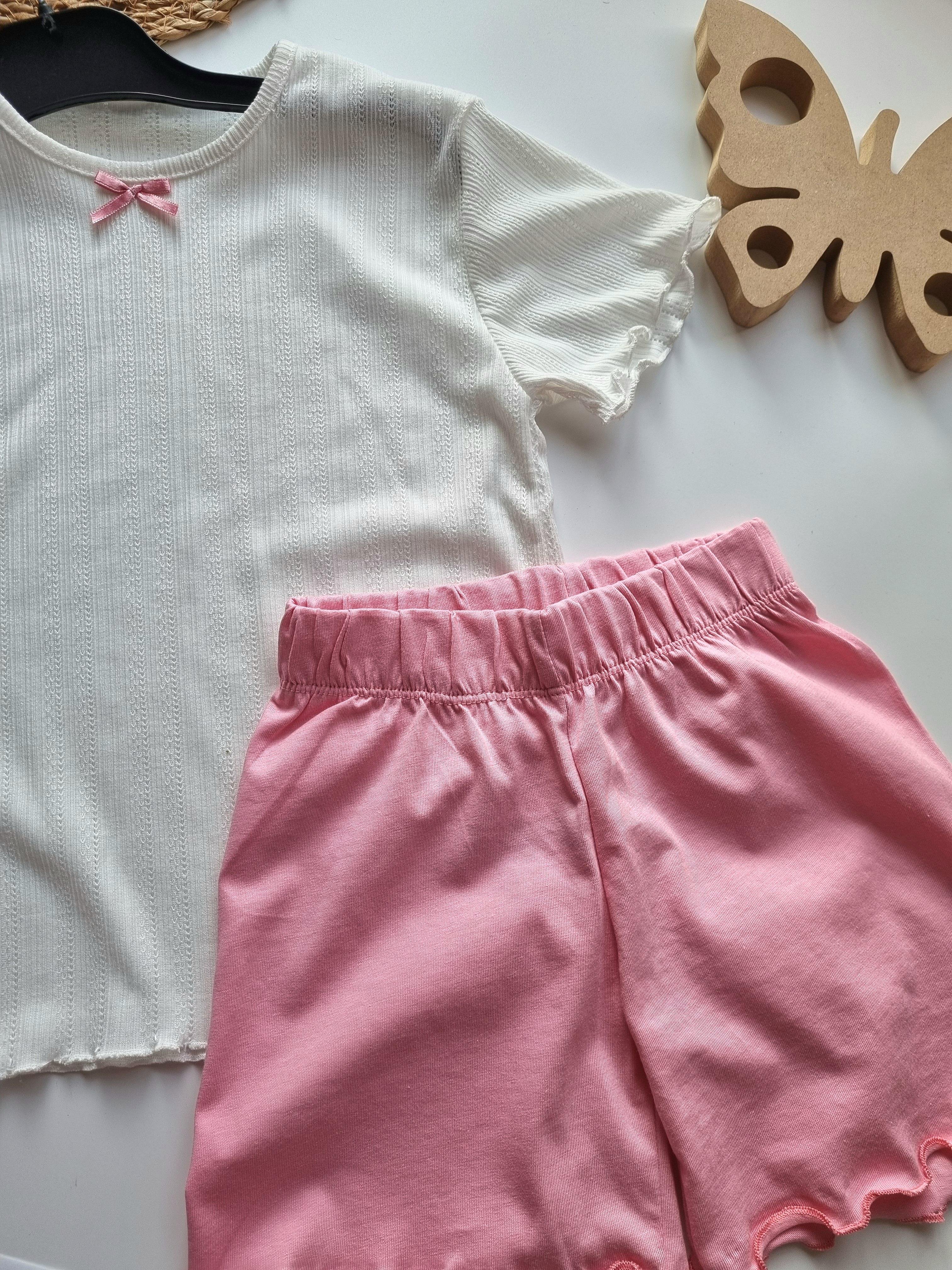 Pembe Şortlu Pijama Takımı