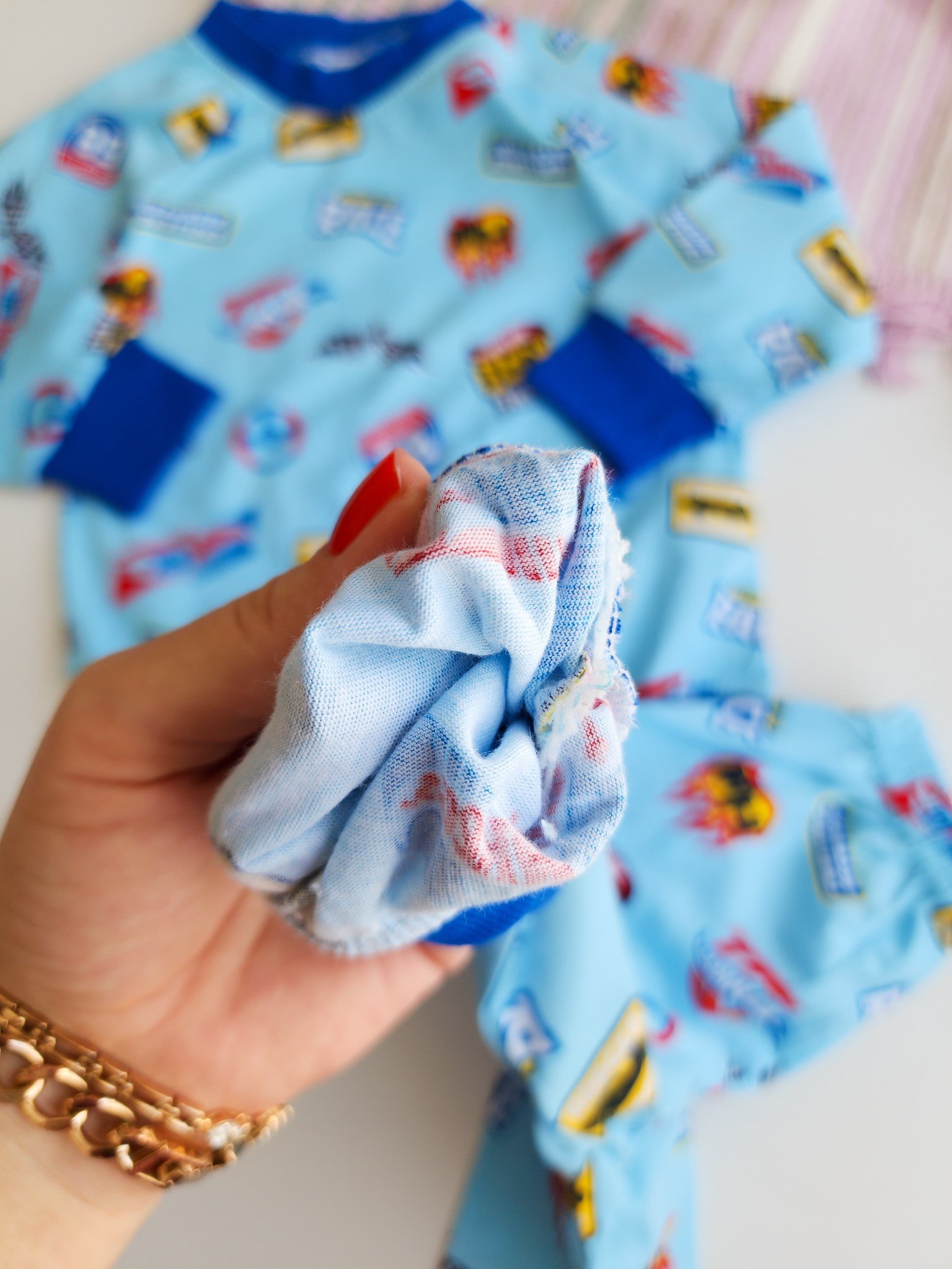 Race Desenli Mevsimlik Pijama Takımı