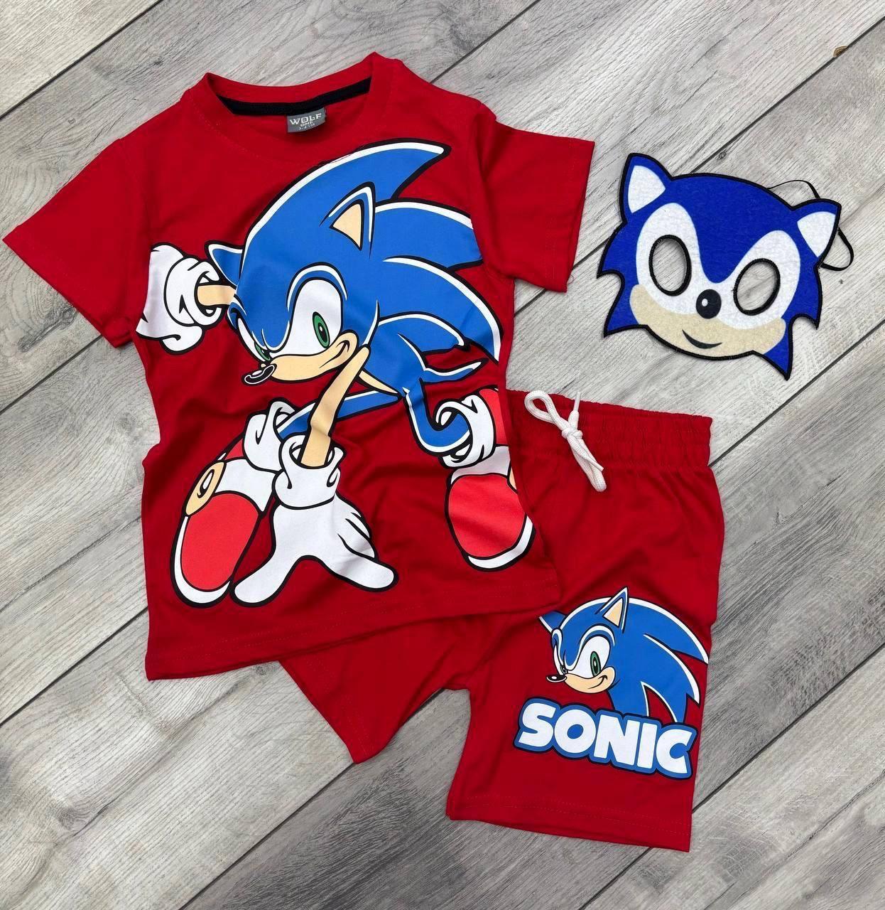 Sonic Baskılı Şortlu Takım