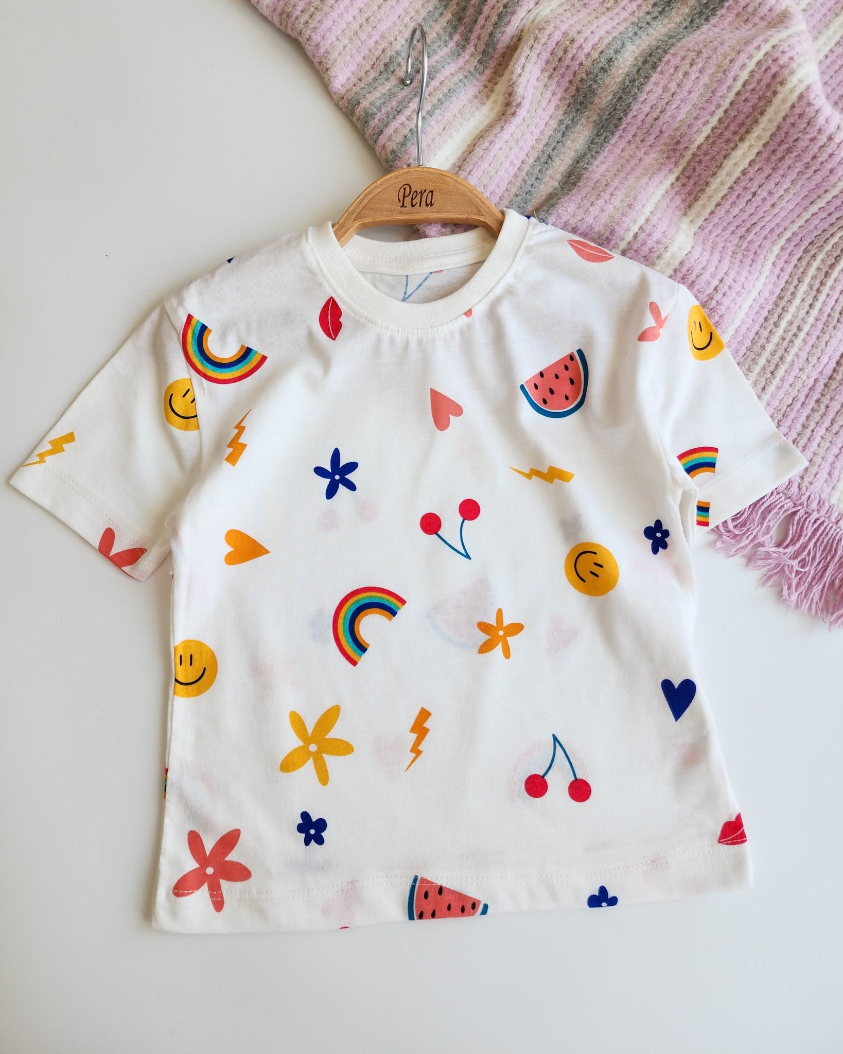 Şortlu Karpuz Desenli Pijama Takımı