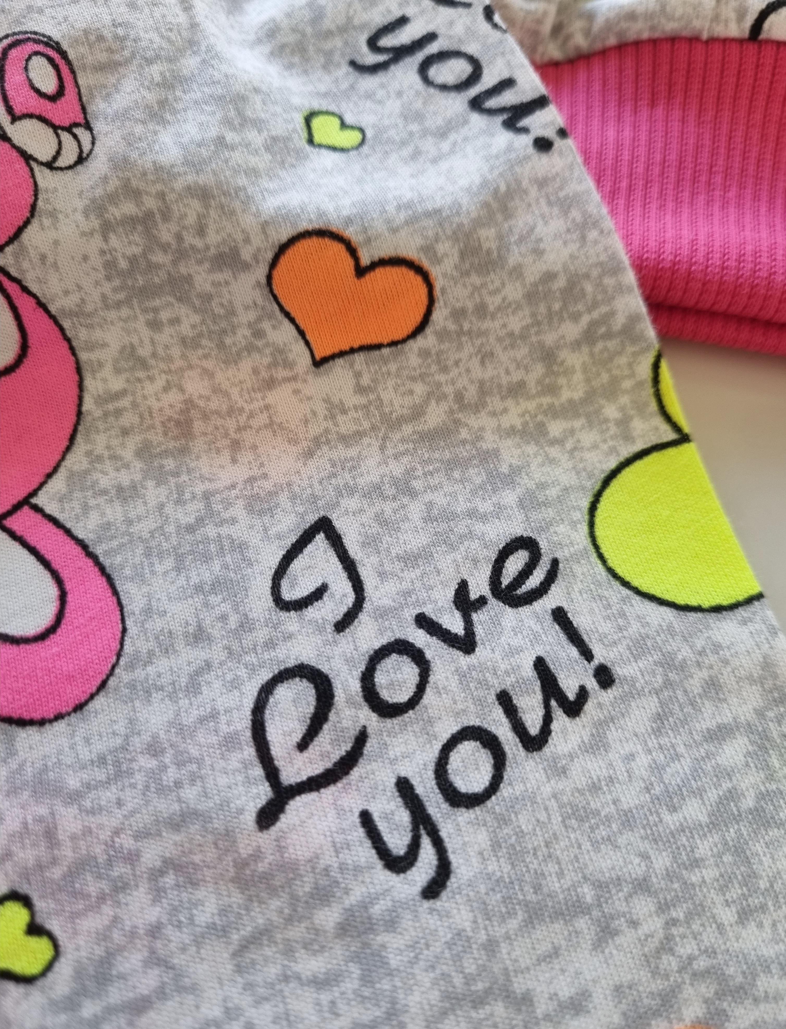 Tavşan Desenli Mevsimlik Pijama Takımı